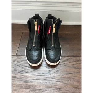 Womens Air Jordan 1 Retro High Zip Black Size 6